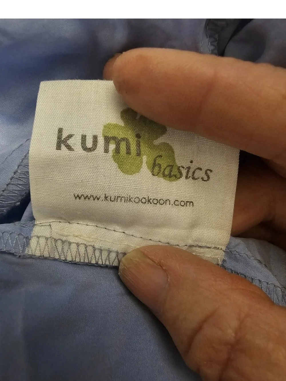 NWOT Kumi Kookoon Light Blue Silk Duvet Cover